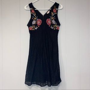 Xhilaration Black Lace Dress
